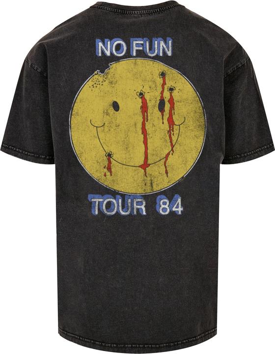 Actual product image Merchcode Motley Crue - No Fun Tour Acid Washed Heavy Oversized Tee - 138493 (M)