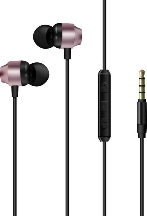 Energizer Wired headphones - CIA10 - jack/aux 3.5 mm, rose (Cable)