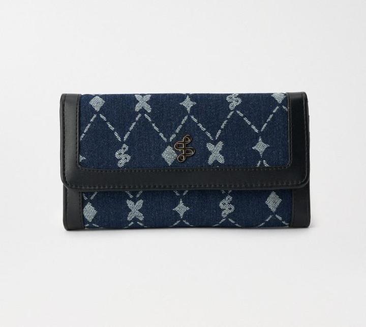 Actual product image Salsa Jeans Denim Logo Jaquard Wallet