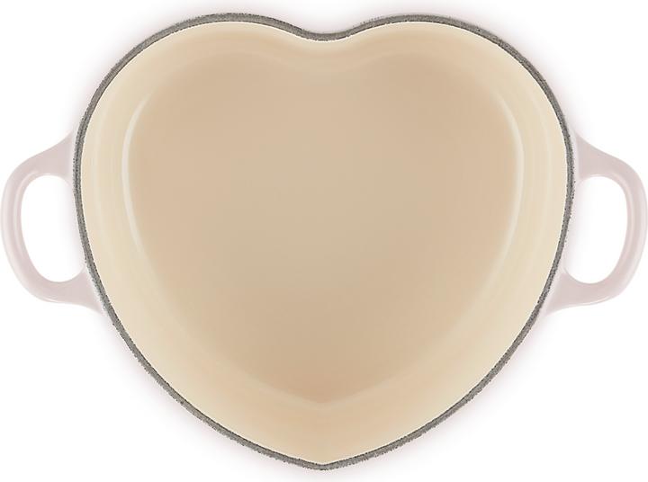 Image du produit Le Creuset Rôtissoire à coeur avec bouton de coeur Shell Pink (20 cm, Cocotte + faitout, Fonte)