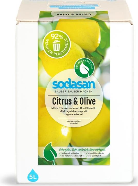 Produktbild Sodasan Flüssigseife Citrus & Olive - Bag in Box (Flüssigseife, 5000 ml)