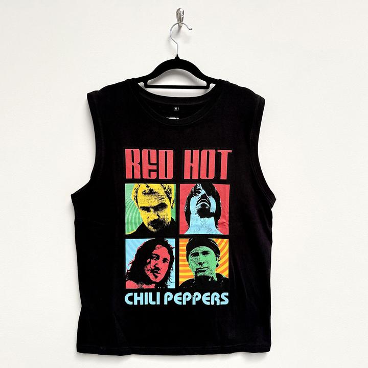 Actual product image Red Hot Chili Peppers Portrait Photos (Black) Tank (XL)