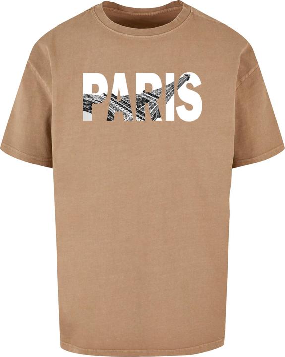 Actual product image Merchcode Paris Eiffel Tower Acid Washed Oversize Tee - 117193 (L)