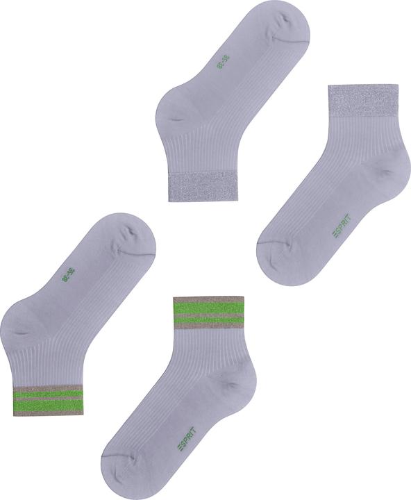 Immagine prodotto Esprit Retro Glitter 2-Pack Damen (Confezione da 2, 39 - 42)