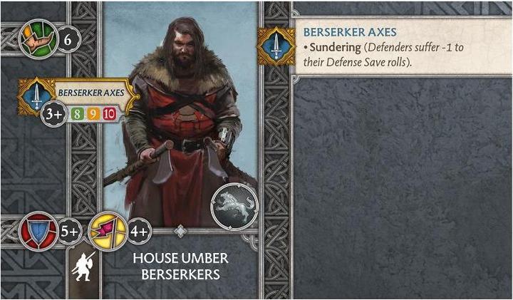 Immagine prodotto Cmon CMND0091 - A Song of Ice & Fire - Umber Berserkers, espansione per 2 giocatori dai 14 anni in su (Francese)