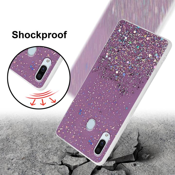 Image du produit Cadorabo Couverture TPU paillettes scintillantes (Samsung Galaxy A40)