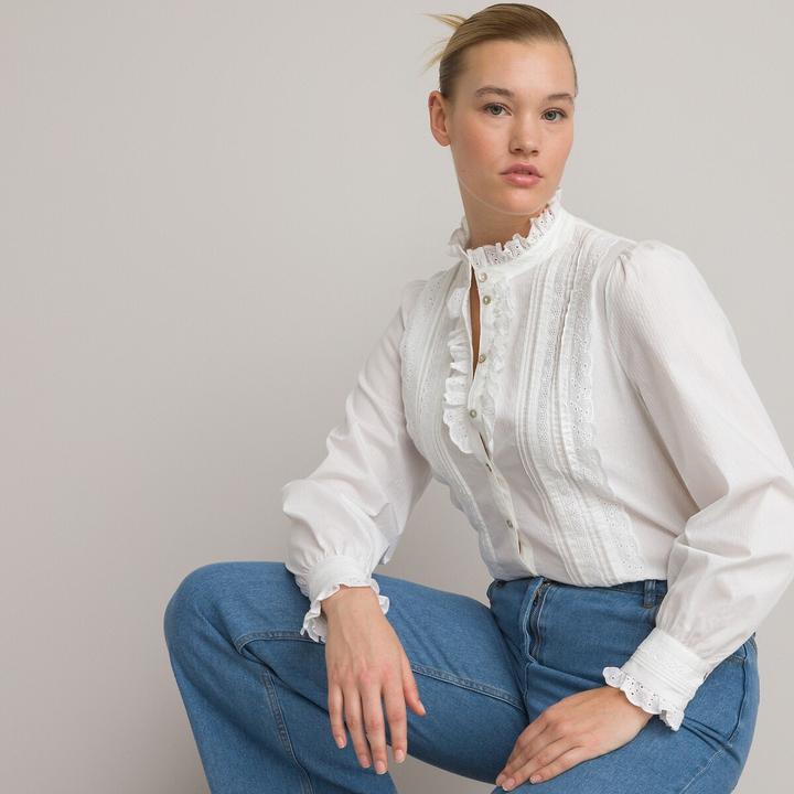 Produktbild La Redoute Collections Bluse Signature im viktorianischen Stil (42)