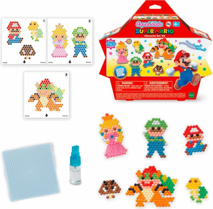 Actual product image Aquabeads Star Beads Super Mario