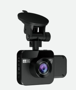 Actual product image Prestigio RoadRunner 380, 2.0" (320x240) IPS Ekranas, Dual camera: front - FHD 1920x1080@30fps, HD 1280x720@ (Night vision, Built-in display, Built-in microphone, Full HD)