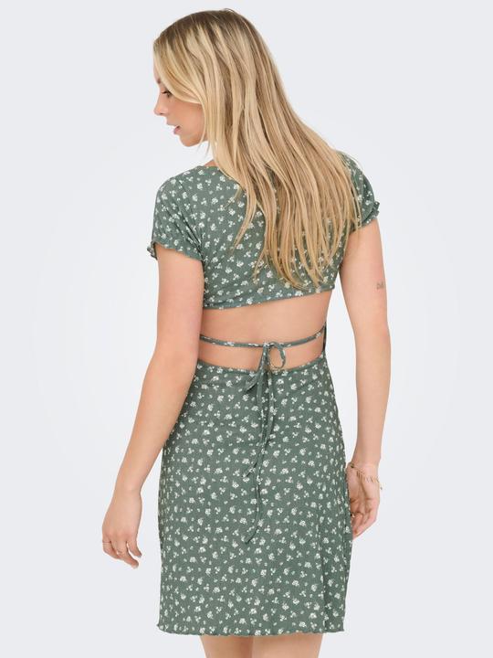 Produktbild Only Normal geschnitten V-Ausschnitt Glockenärmel Midikleid Kleid (XS)