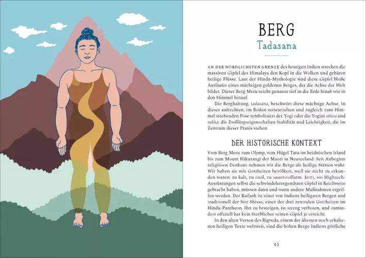 Produktbild Krieger, Hund und Sonnengruss – Legenden und Mythen des Yoga in 30 Posen (Deutsch, Lucy Greeves, Amanda León, Christiane Burkhardt, 2023)