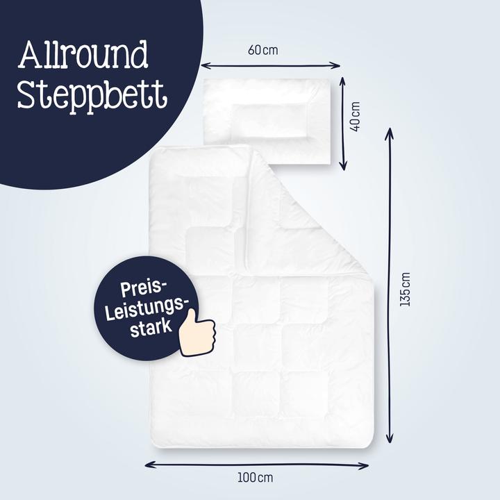 Actual product image Julius Zöllner Duvet + pillow, Basic (80x80 cm/ 40x35 cm) (80 x 80 cm)