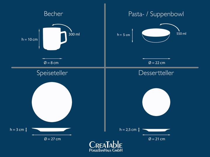 Actual product image CreaTable Vesuvio (24 Piece)