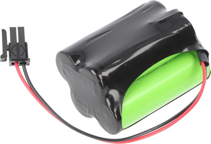 Actual product image XCell Notleuchtenakku NiMH 4,8V 1100mAh F2+2 Mignon AA mit 150mm Kabel & Stecker ersetzt Inotec 890014 (1 pcs., Device specific, 1100 mAh, Battery + charger)