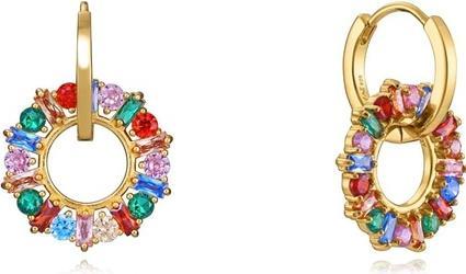 Actual product image Viceroy Playful gold-plated circles with zirconia 2in1 Elegant 13174E100-39