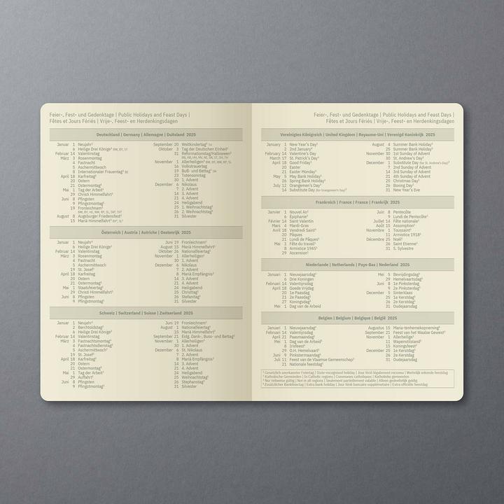 Productafbeelding Sigel Weekkalender 2025 C2522 1W/2S zwart 21x13,5cm (135 x 210 mm, Duits)