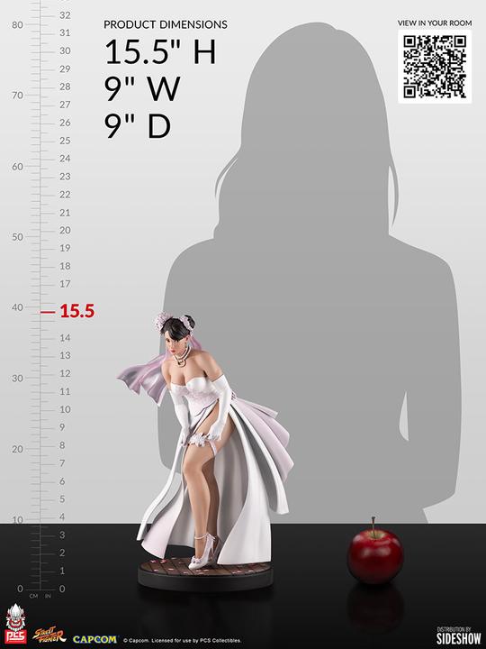 Actual product image PCS Street Fighter statuette 1/4 Wedding Chun-Li 39 cm
