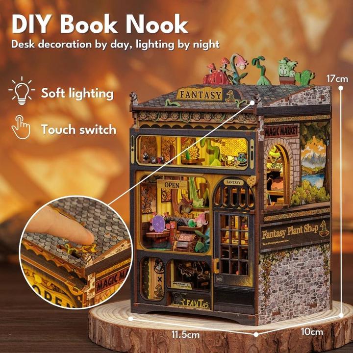 Actual product image Figured'Art Book Nook - Fantasy Plant Shop