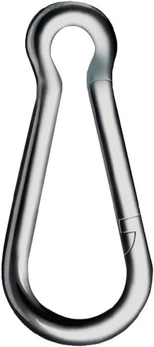 Kleinsorge Snap hook DIN 5299, form C length 100 mm wire thickness 10 mm load capacity 350 kg galvanic ve...