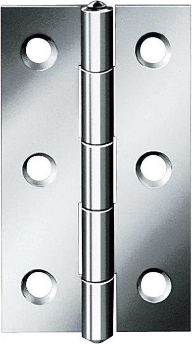 Produktbild Vormann Scharnier Höhe 100 mm Breite 52 mm Stärke 1,6 mm Stahl blau verzinkt gerollt, schmal