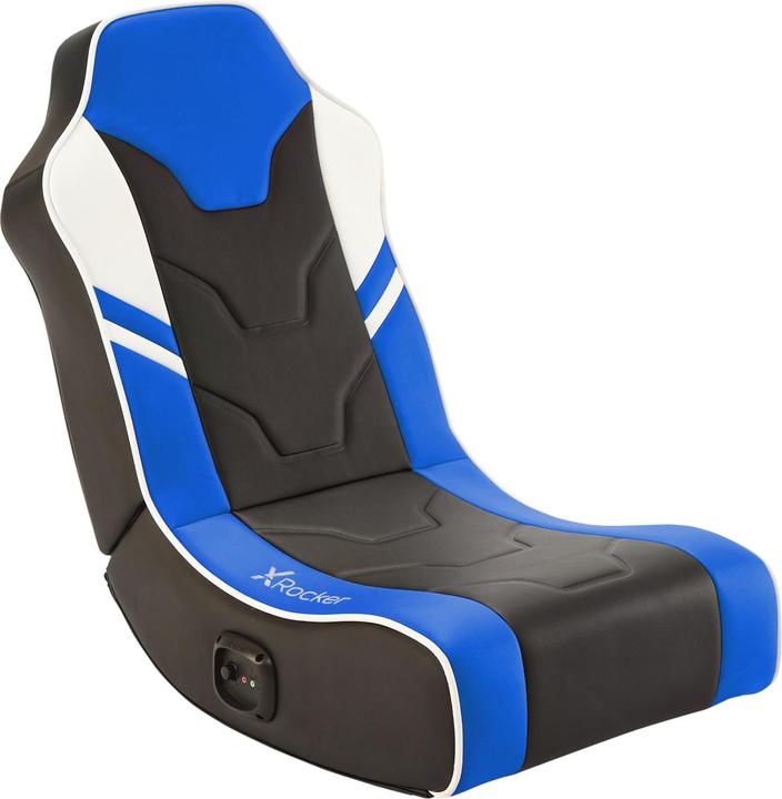 X Rocker Shadow 2.0 Stereo Audio Gaming Floor Rocker Bleu