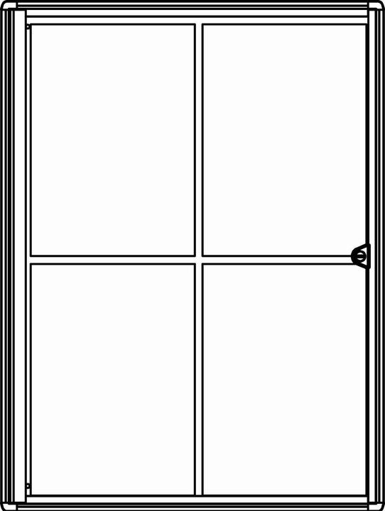 Actual product image Maul Showcase, outer depth 27 mm (Whiteboard, 65.5 x 49 cm)
