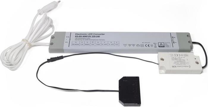 Actual product image L&S Emotion 1-channel radio control Frankfurt series 230 V 12 V 60 W 6-way distributor