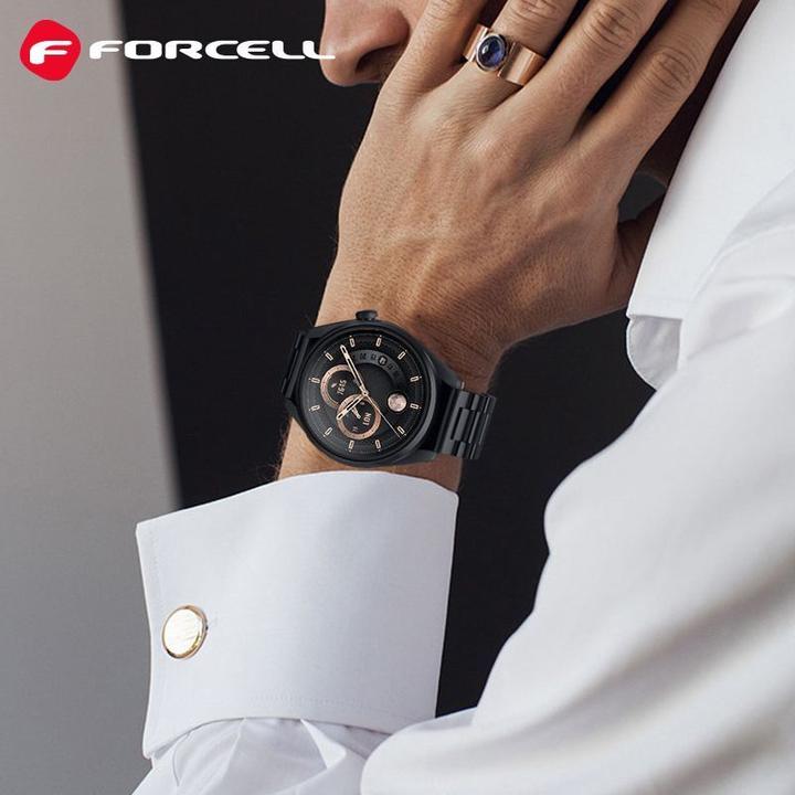 Immagine prodotto Forcell Strap F-DESIGN FS06 strap for Samsung Watch 22 mm black (Acciaio inossidabile)