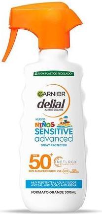 Actual product image Garnier KIDS SENSITIVE ADVANCED protective spray SPF50 300ml (Sun spray, SPF 50, 300 ml)