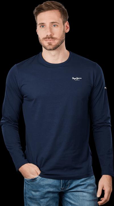 Actual product image Pepe Jeans Original Basic T-Shirt Long Sleeve Navy (L)