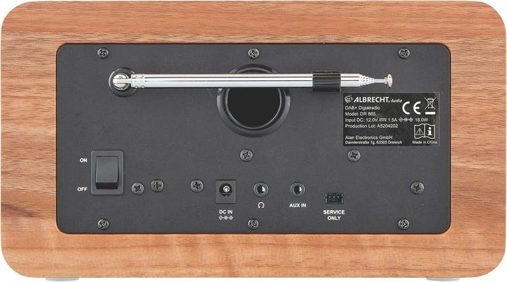 Actual product image Albrecht DR 865 Senior (DAB+, FM)