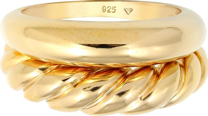 Actual product image Elli 2er Set Twisted Look (56, 925 Silver)