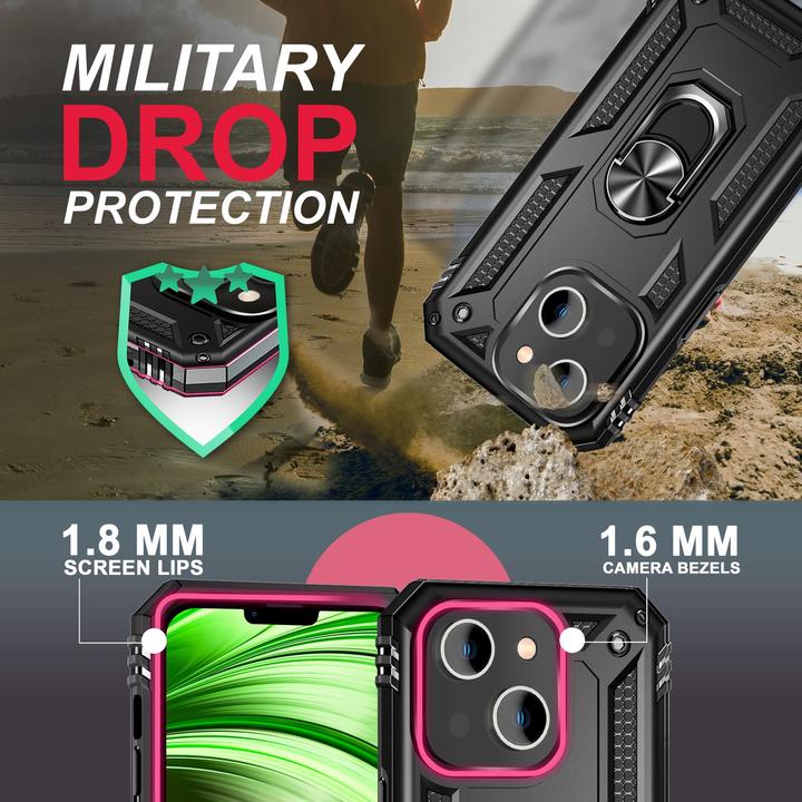 Image du produit Nalia Étui antichoc Military-Style Ring (Apple iPhone 14 Plus)