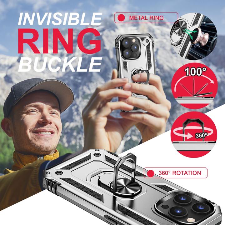 Image du produit Nalia Étui antichoc Military-Style Ring (Apple iPhone 14 Pro Max)