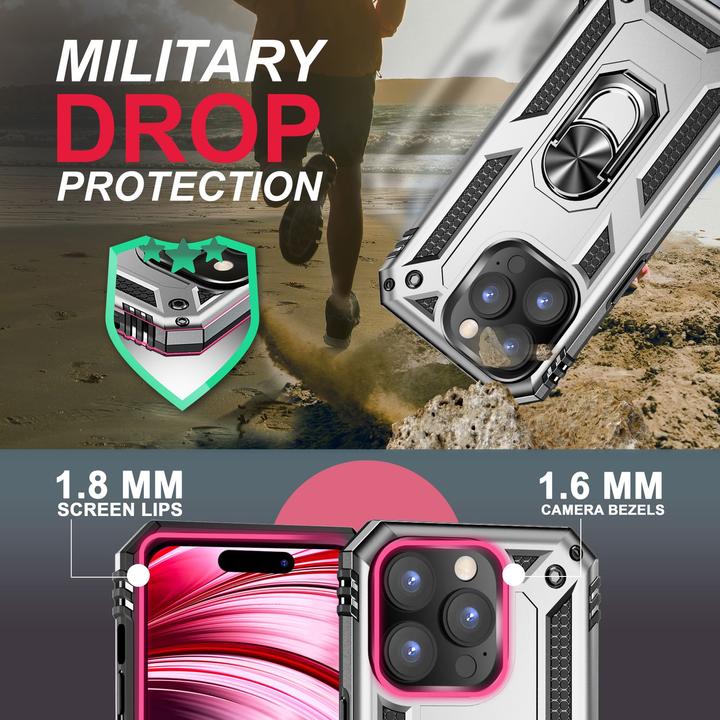 Image du produit Nalia Étui antichoc Military-Style Ring (Apple iPhone 14 Pro Max)