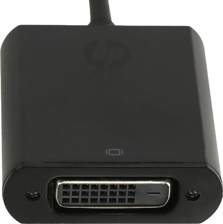 Actual product image HP 752660-001 Video Cable Adapter DVI DisplayPort Black (DVI, 27 cm)