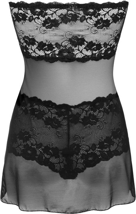 Image du produit Christine Le Duc Nikki Nuisette en dentelle avec short sexy - Noir (M)