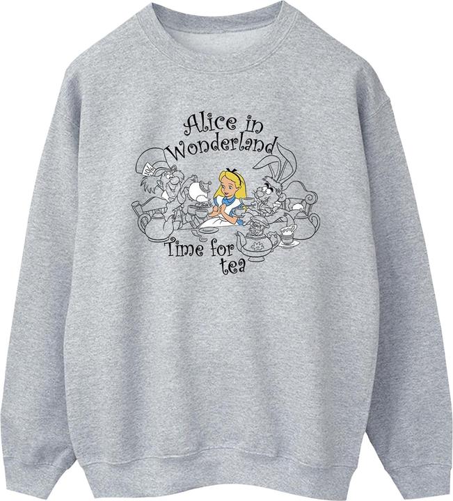 Disney Alice In Wonderland Time For Tea Sweatshirt