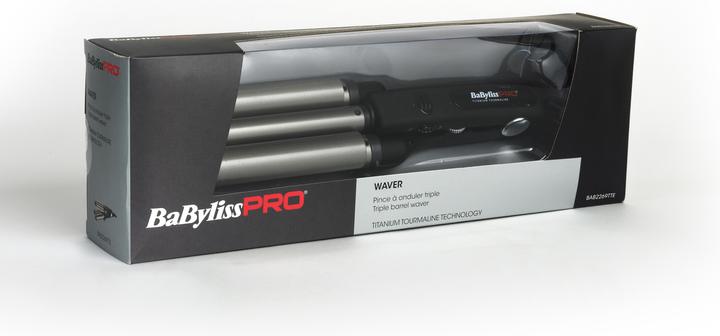 Immagine prodotto BaByliss Pro Tormalina di titanio Tormalina Triple wave lensing (19 mm, 22 mm)