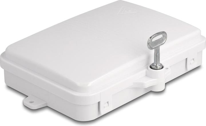 Produktbild Delock LWL Verteilerbox für Innen- und Aussenbereich IP65 wasserfest abschliessbar 6 Port weiss (Spleissbox)