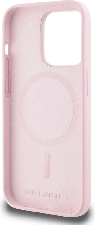 Actual product image Karl Lagerfeld Liquid Silicone Karl and Choupette MagSafe Case for iPhone 14 Pro Max Pink (Apple iPhone 14 Pro Max)