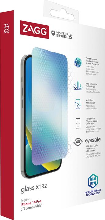 Produktbild Zagg Glass XTR2 (1 Stück, Apple iPhone 14 Pro)