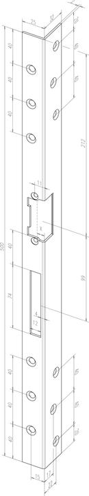 Immagine prodotto Assa Abloy PIASTRA DI RISCONTRO FF SIIW2 -------31235-05DIN DESTRA (Maniglia della porta)
