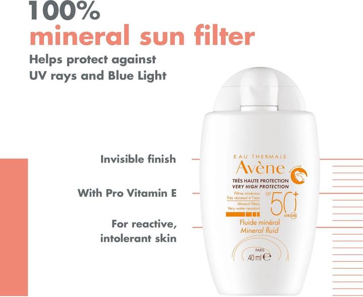 Image du produit Avène Fluide solaire (Crème solaire, SPF 50+, 40 ml, 70 g)