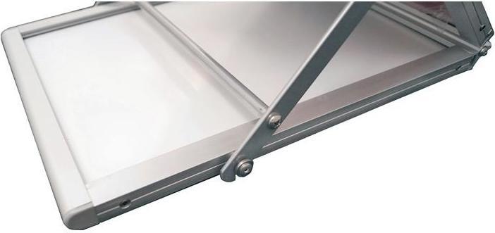 Immagine prodotto Twinco Portadepliant H1450xL270xP360mm alluminio argento pieghevole 6 scomparti A4 (A4)