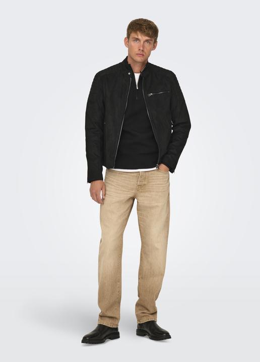 Produktbild Only & Sons Onsgus Faux Suede Racer Jacket Otw Noos (L)