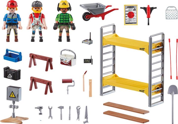 Actual product image Playmobil 70446 Scaffolding with workers (70446, Playmobil City Action)