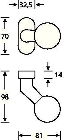 Actual product image FSB Profile door knob 07 0846 6204 (Door knob)