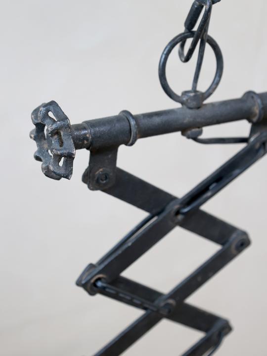 Actual product image Chic Antique Factory ceiling lamp adjustable, antique black (E27)