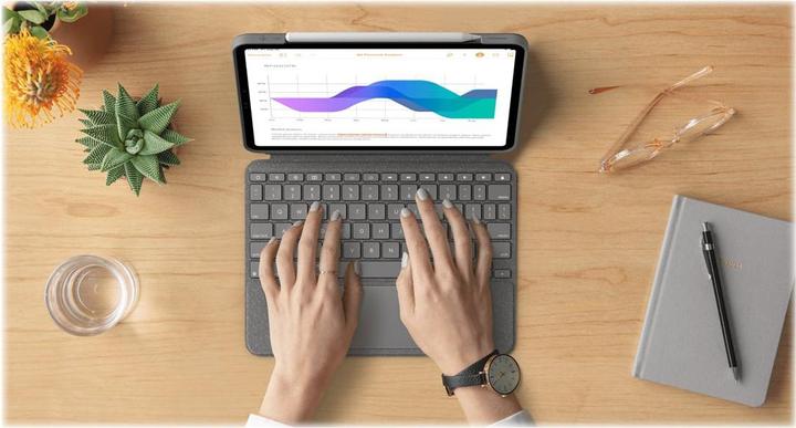 Actual product image Logitech Combo Touch (DE, iPad Pro 12.9 2021 (5th Gen), iPad Pro 12.9 2022 (6th Gen))